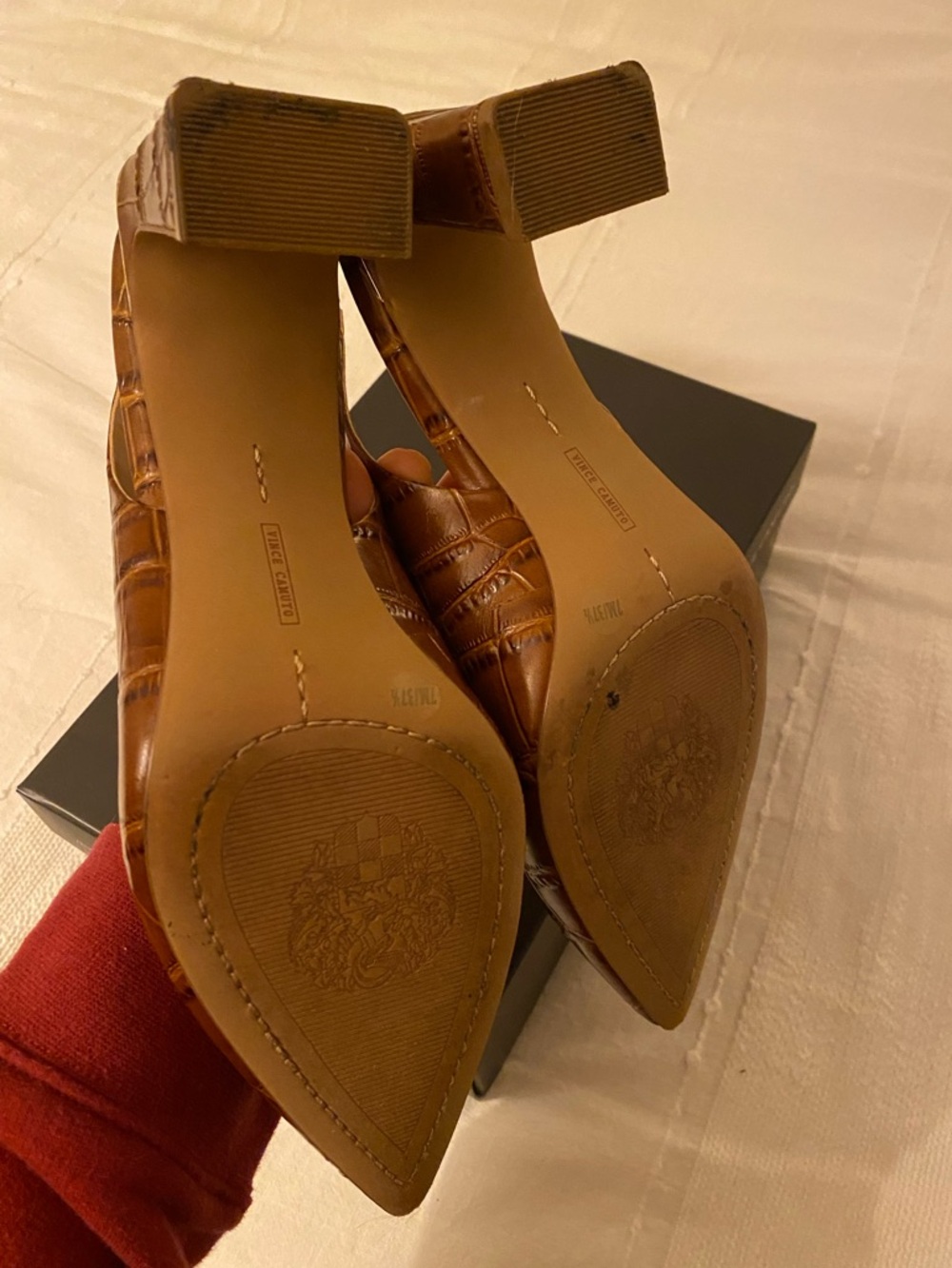 Vince Camuto Brown Sling Backs - Picture 5 of 6